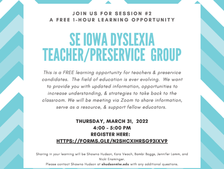 SE Iowa Dyslexia Group Night #2