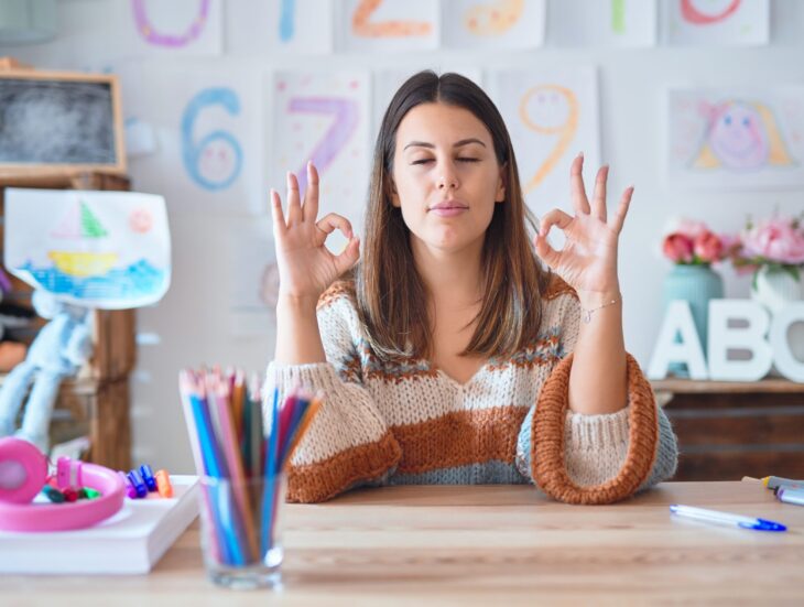 teacher meditating