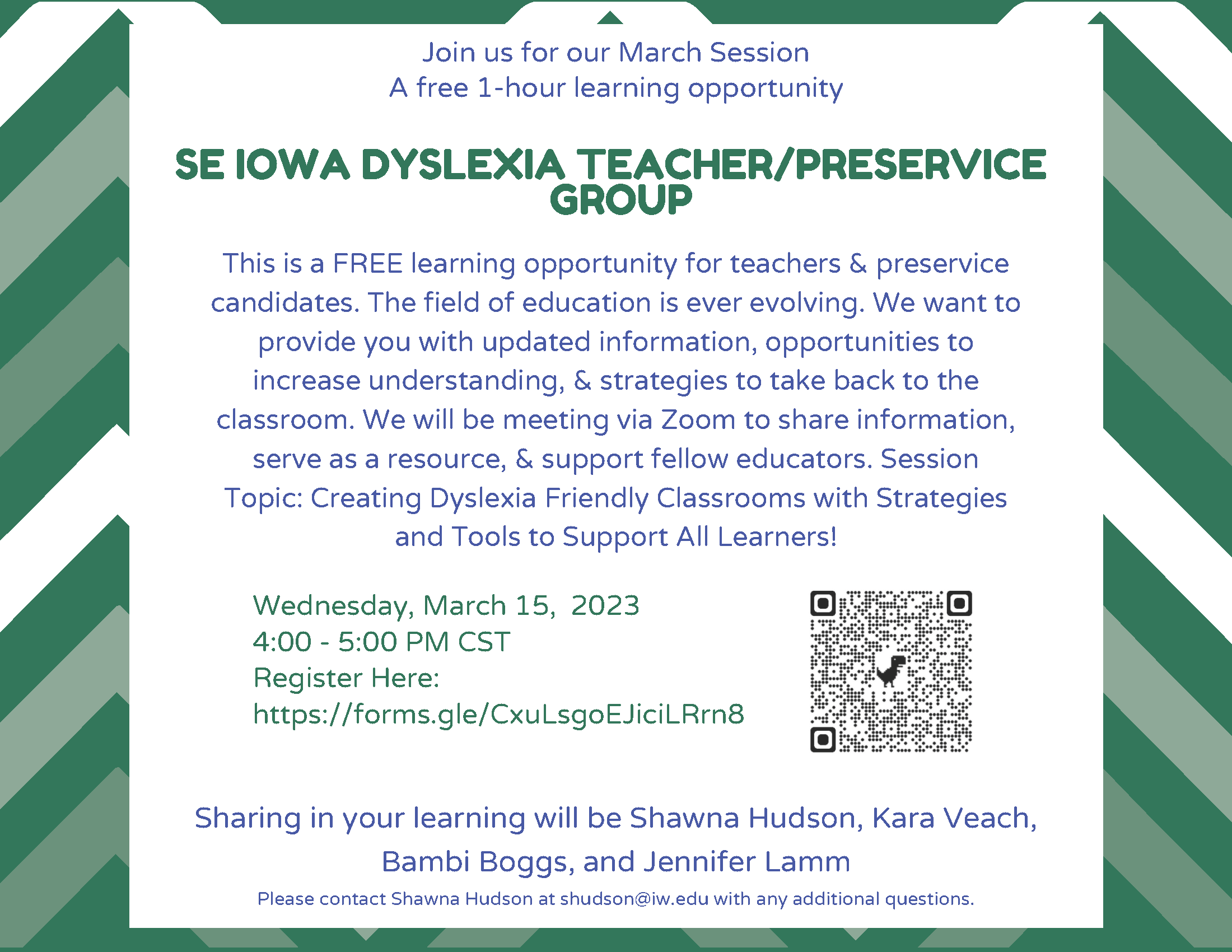 SE Iowa Dyslexia Group March 2023