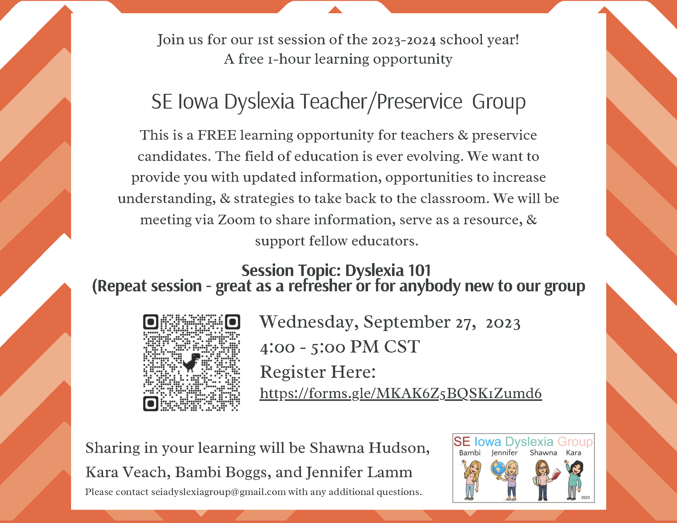 SE Iowa Dyslexia Group Sept 2023